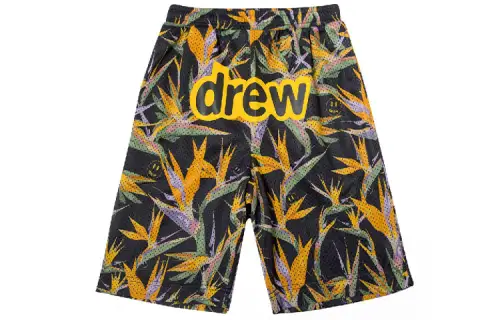 Drew House letter logo series Birds of Paradise mesh hip-hop street shorts, same style for men and women, color