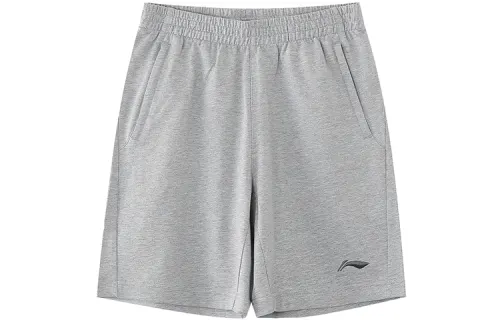 Li Ning Training Series Casual Shorts Men's Heather Gray Moderate