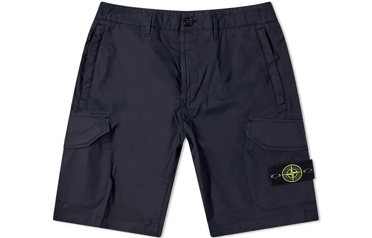 STONE ISLAND Cargo Shorts Men's Dark Blue Moderate