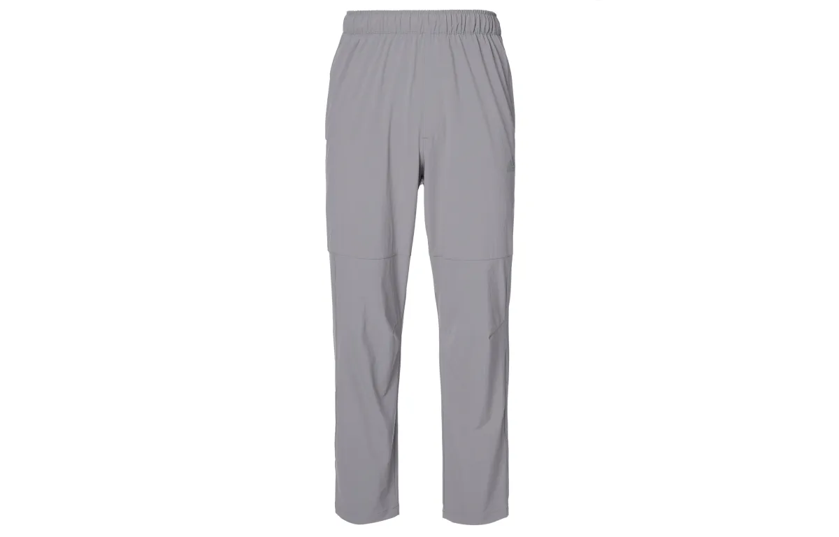 Adidas Casual Pants Men's Gray Moderate Straight Fit Pants