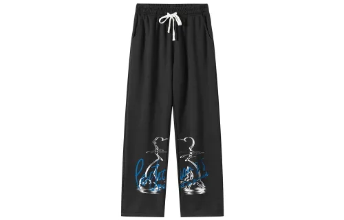 JEANSWEST Casual Pants Unisex Moderate Straight Fit Pants