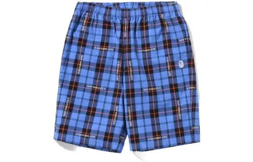 Bape Logo Check Shorts