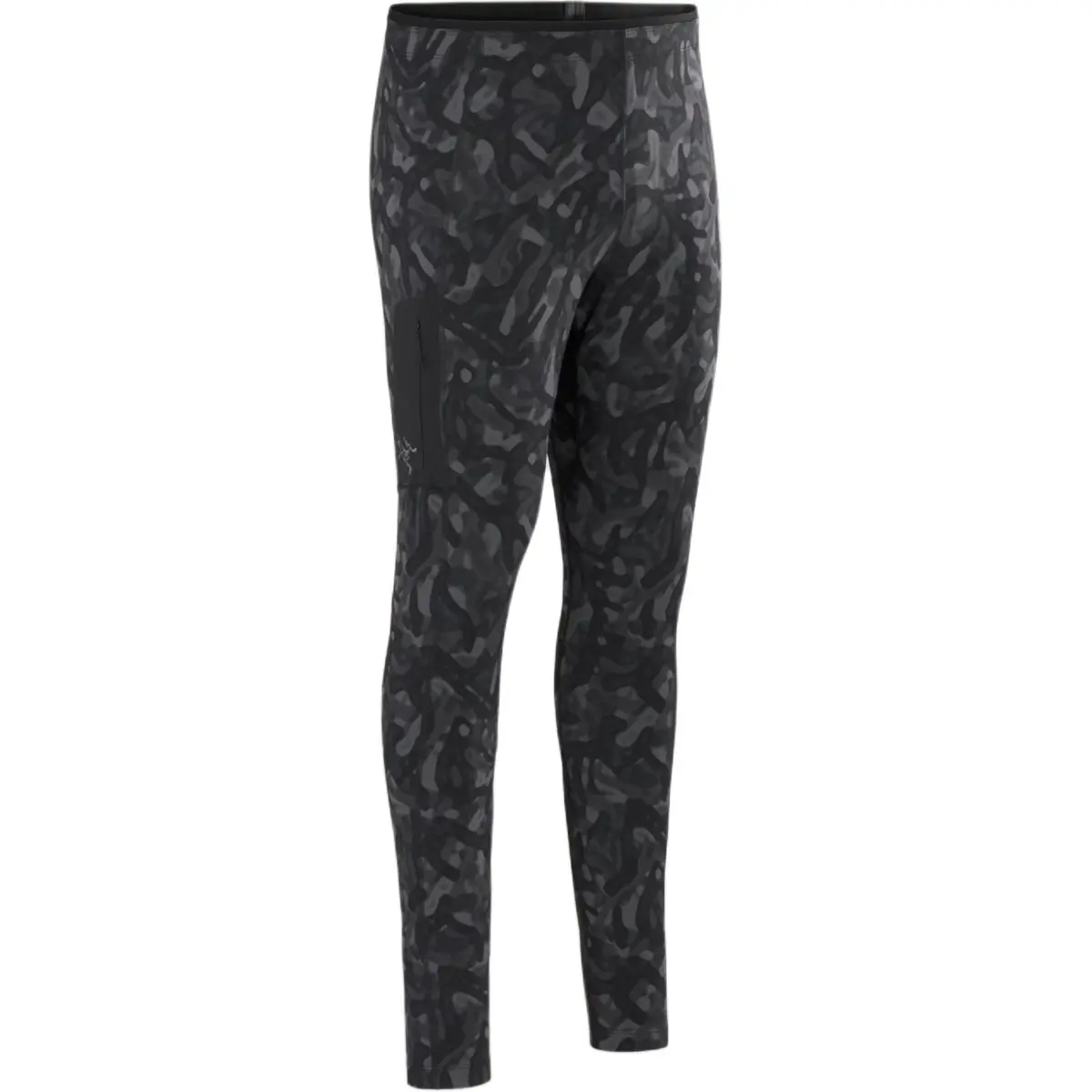 Arc'teryx RHO LT FW24 Bottom Print Men's Casual Pants Men's Black Grottoflage