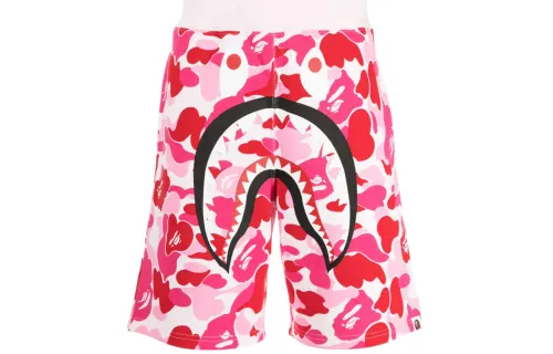A BATHING APE Casual Shorts Men's Red Moderate