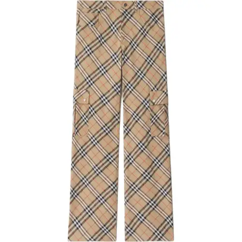 Burberry checked cargo pants