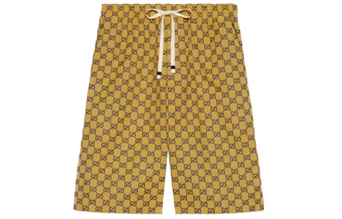 GUCCI Multicolor Casual Shorts Men's Yellow