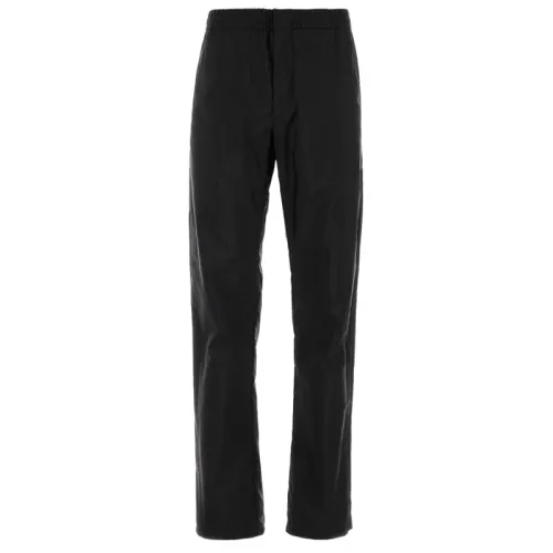 PRADA Casual Pants Men's Black Moderate Straight Fit Pants