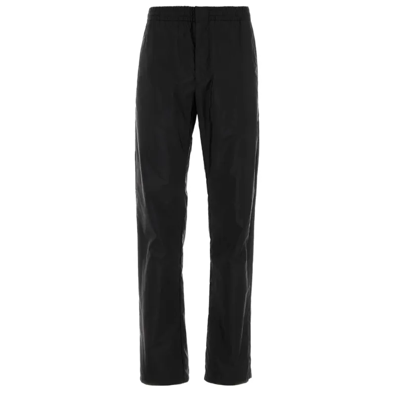 PRADA Casual Pants Men's Black Moderate Straight Fit Pants