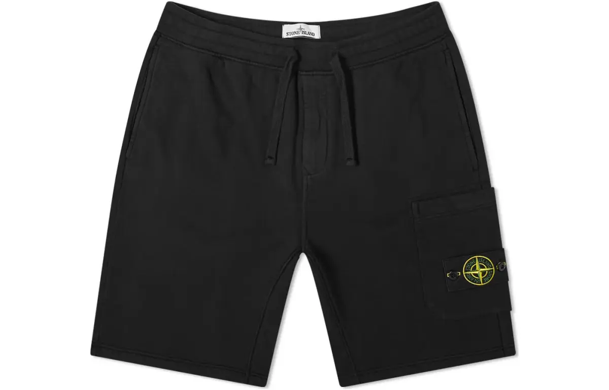 STONE ISLAND Casual Shorts Men's Black