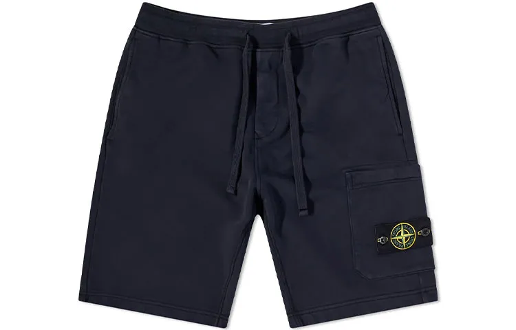 STONE ISLAND 64651 Cotton Fleece Garment Dyed Shorts