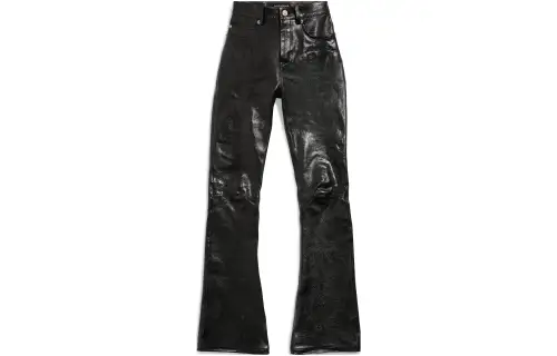 Balenciaga Flared Leather Pants