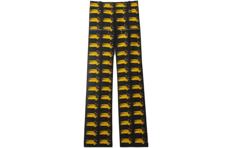 Burberry Duck-print wool trousers