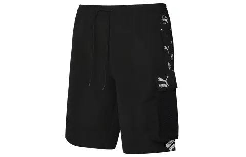 PUMA Casual Shorts Men's Black Moderate