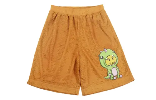 Drew house Dinosaur Collection Casual Shorts Unisex Orange Moderate