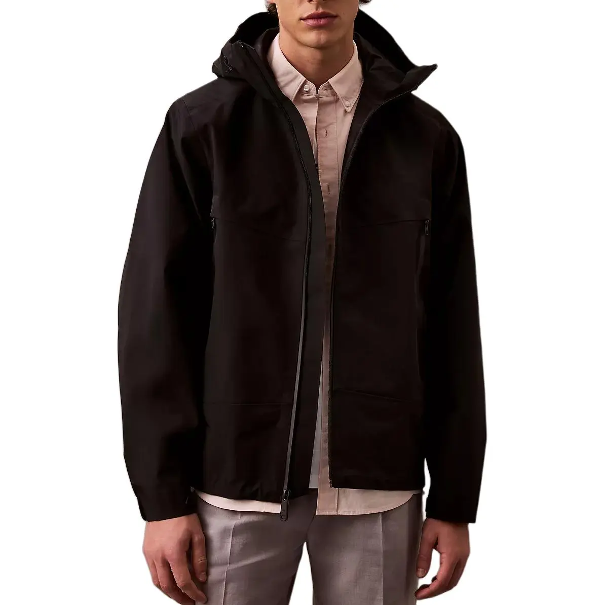 CALVIN KLEIN Trench Coat Men's Black