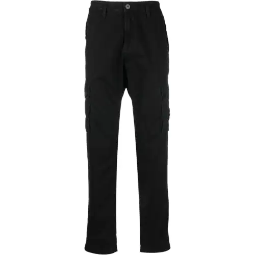 STONE ISLAND Logo Patch Cargo Trousers