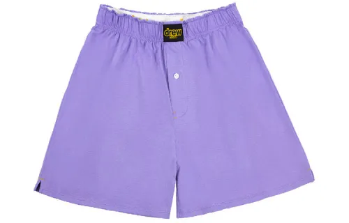 Drew house Letter Logo Series Casual Shorts Unisex Lavender Moderate
