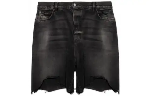 Balenciaga FW22 Denim Shorts Men's Charcoal