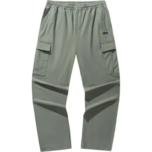 Anta Life Collection Cargo Pants Unisex Grass Gray Green