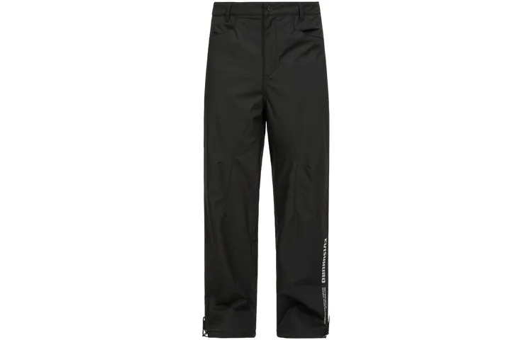 EVISU Casual Pants Men's Black Moderate Straight Fit Pants