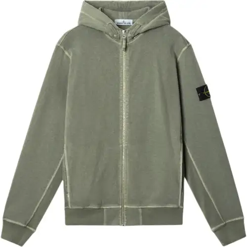 STONE ISLAND Zip Up Hooded Jacket