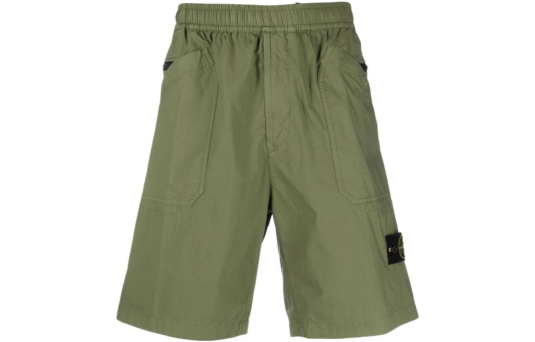 Мужские шорты STONE ISLAND Bermuda (черные)