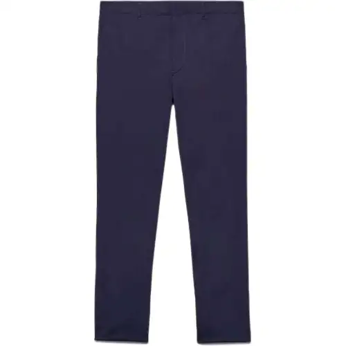 PRADA Logo Patch Straight Leg Trousers