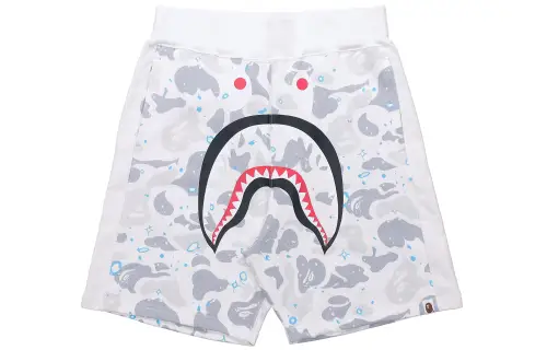 Bape Space Camo Shark Sweat Shorts