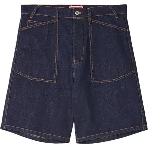 Kenzo logo-appliqué denim shorts