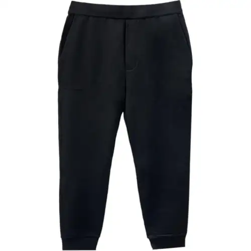 PRADA Casual Pants Men's Black Moderate Cuffed Pants
