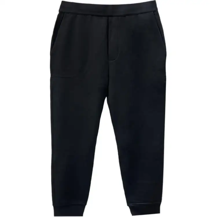 PRADA Casual Pants Men's Black Moderate Cuffed Pants