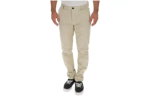 Burberry Casual Pants Men's Ecru Moderate Slim Fit Pants