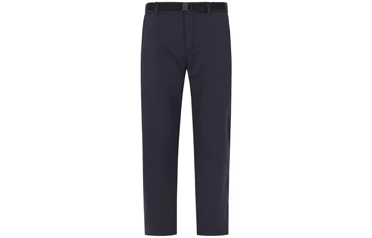 Columbia Solid Color Water Repellent Fleece Lined Straight Fit Casual Pants Men's Black