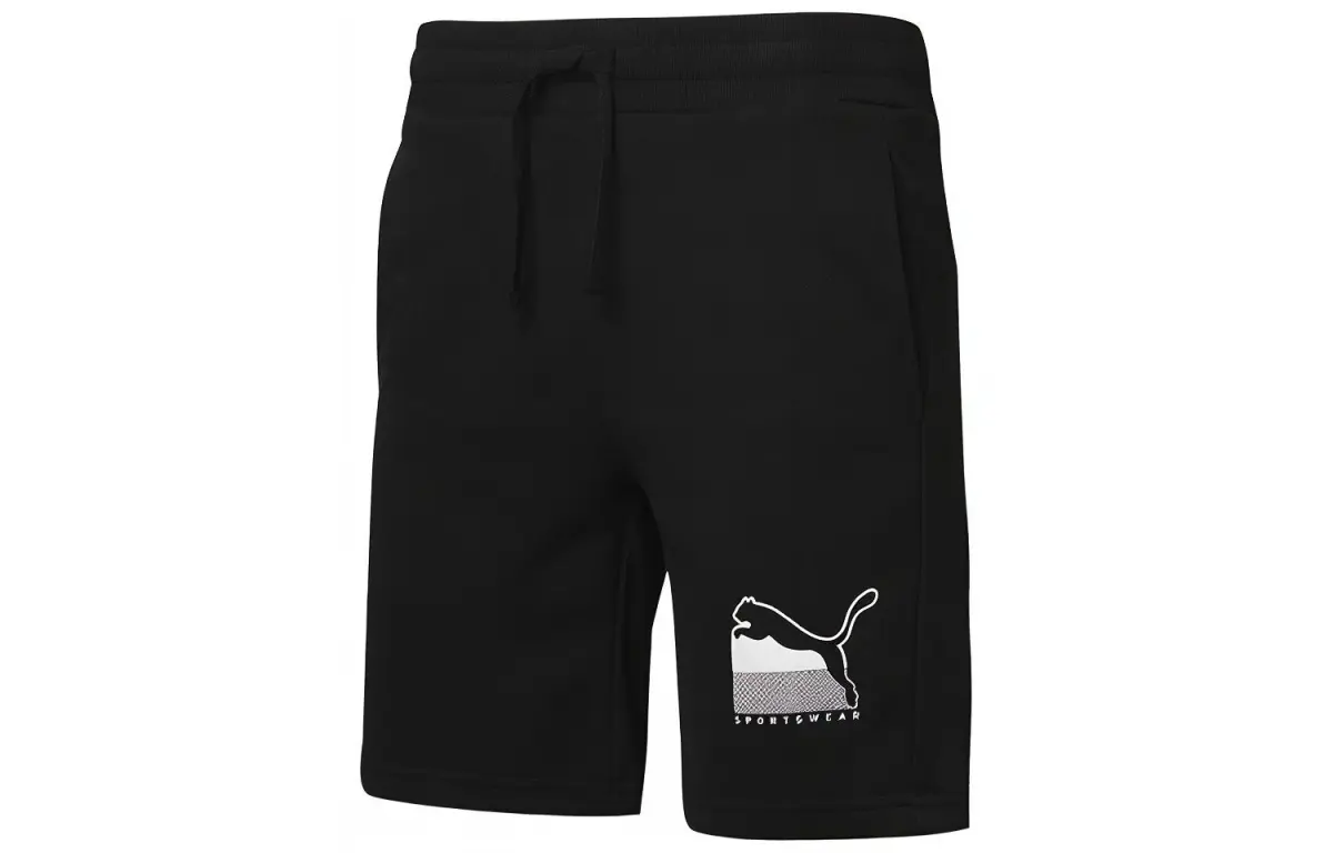 PUMA Casual Shorts Men's Black Moderate