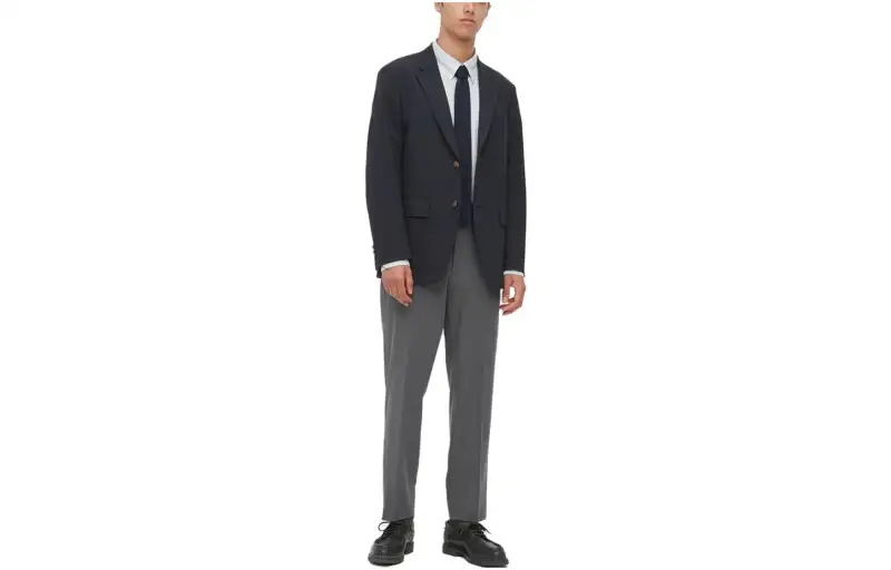 UNIQLO Casual Pants Men's Gray Moderate Straight Fit Pants