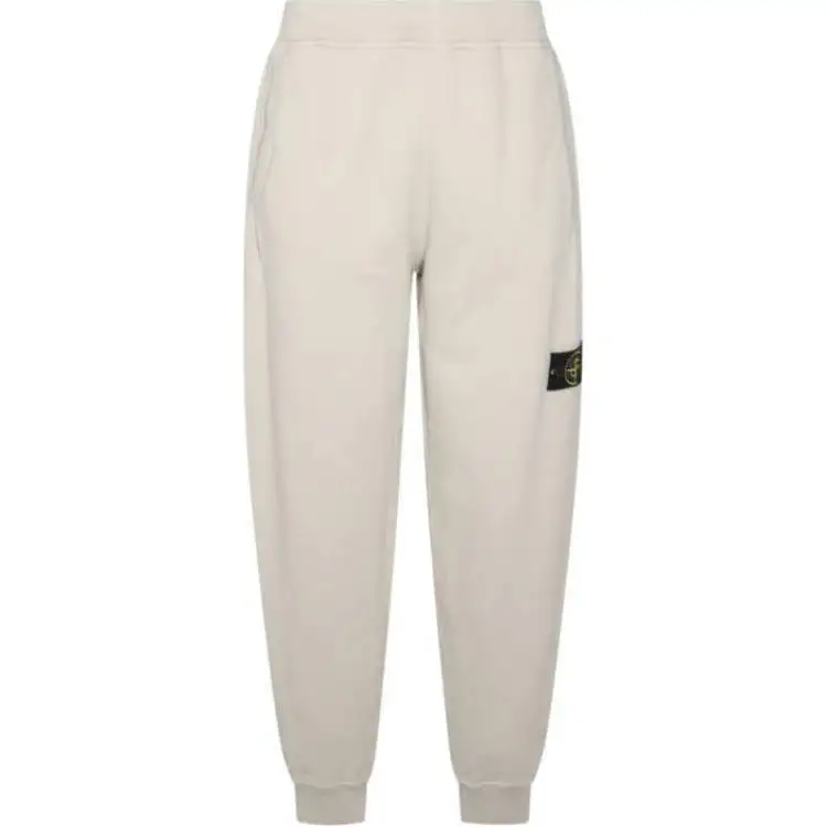 STONE ISLAND Logo Patch Tapered Leg Sweatpants