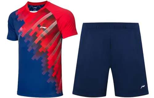 Li Ning Badminton Collection Badminton Jersey Set Men's Dawn Blue+Navy