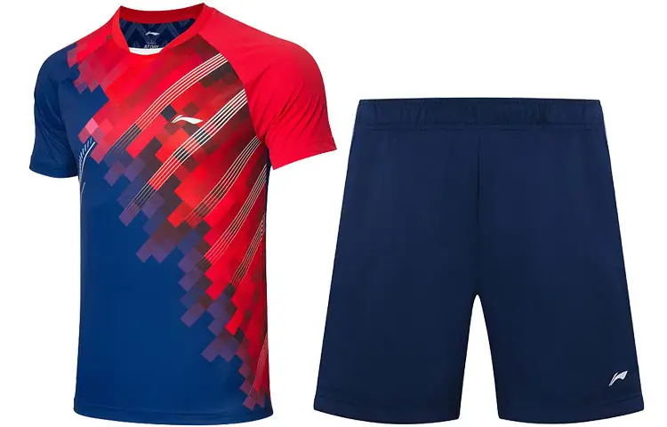 Li Ning Badminton Collection Badminton Jersey Set Men's Dawn Blue+Navy