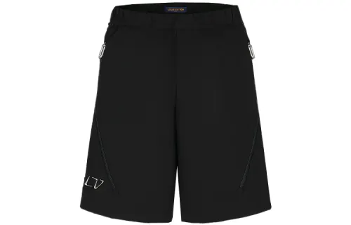 LOUIS VUITTON New Quarterly Products Of LV Casual Shorts Men's Black Moderate