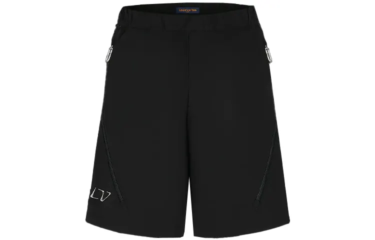 LOUIS VUITTON New Quarterly Products Of LV Casual Shorts Men's Black Moderate