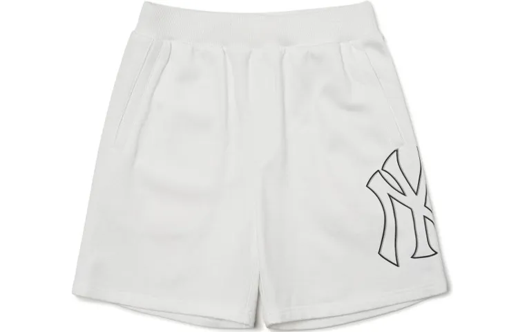 MLB Basic Logo Casual Shorts Unisex White Moderate