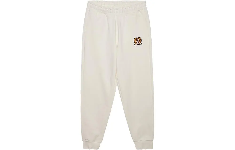 New Era Casual Pants Unisex Ivory White Moderate Cuffed Pants