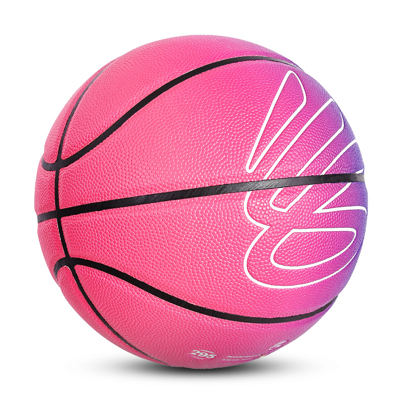 Under Armour CURRY Gradient Collection Pu Basketball Gradient Purple Pink Size 7 Ball Training Unisex