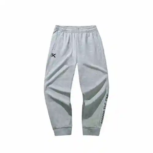 Anta Basketball Collection Knitted Sweatpants Men's Gray Heather Gray