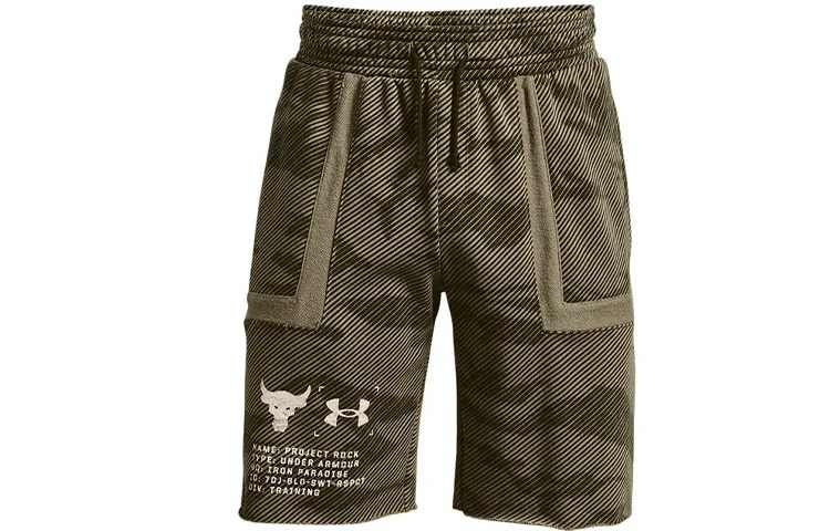 Under Armour Project Rock Casual Shorts Men's Army Green