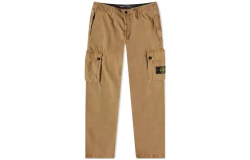 STONE ISLAND Cargo Pants Men's Light Brown Moderate Cargo Pants