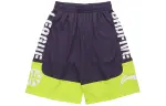 Li Ning Badfive Casual Shorts Men's Gothic Purple Juice Green