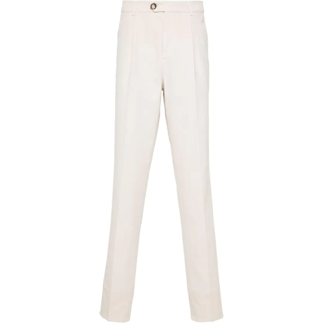 Brunello Cucinelli Leisure Fit Pleated Gabardine Trousers