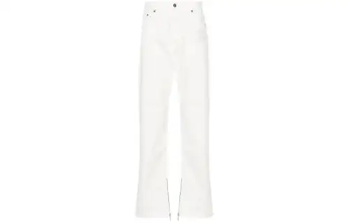 OFF WHITE Casual Pants, Regular Fit Men's White