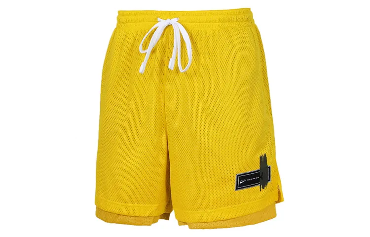 Nike Casual Shorts Men's Yellow Moderate